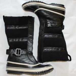 Sorel Tall Natural Rubber & Leather Boots
